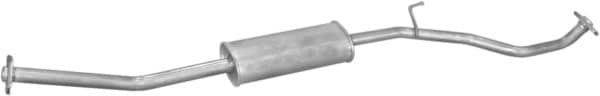 Глушник Посередені Nissan Micra 2003-2010, 20300-AY105, 20300-AY115