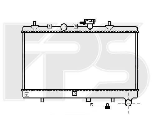 Радіатор Охолодження Kia RIO 2000-2005, 25310FD010, S25310FD010