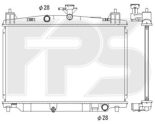 Радіатор Охолодження Mazda 2 2007-2011, ZJ3815200, ZJ3815200A, ZJ3615200A, ZJ3615200B, ZJ3615200D, ZJ3615200E