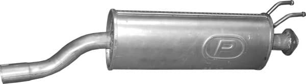 Глушник Посередені Honda Civic 2001-2003, 18220S5SE02, 18220S6AJ02, 18220S6DE02