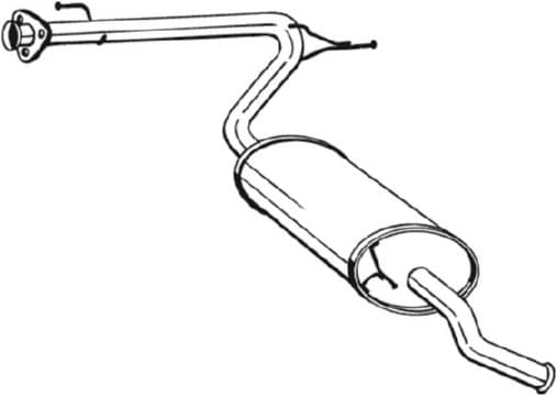Глушник Задній Citroen Jumper 2002-2006, 1726PN, 1726WJ, 1730A9, 1730Y8, 1344237080, 1352368080