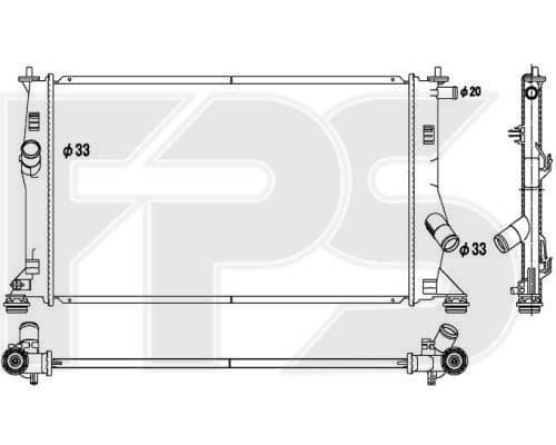 Радіатор Охолодження Mazda 5 2005-2010, LBF715200A, LFB715200A, RF7N15200
