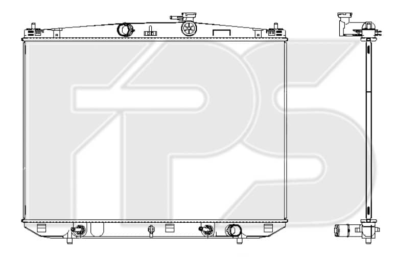 Радіатор Охолодження Toyota Highlander 2013-2016, 164000P420, 164000P430, 164000P540