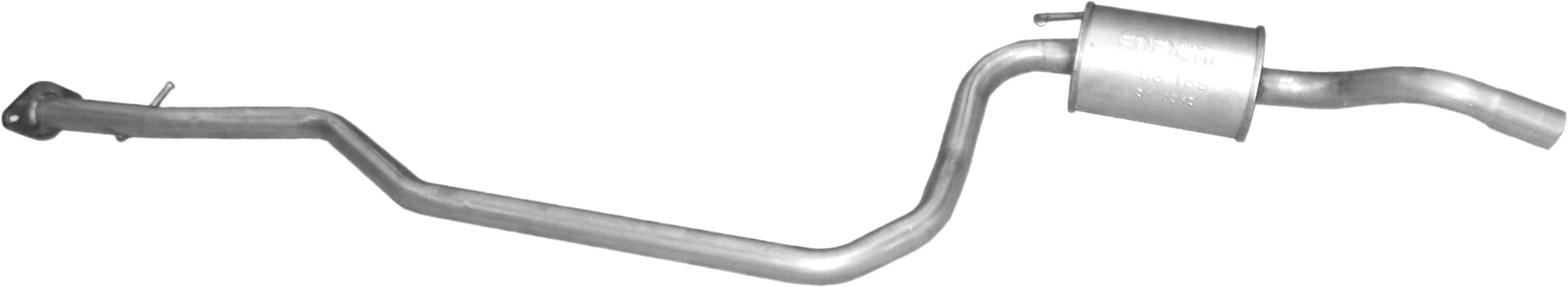 Глушник Посередені Ford Fiesta 1996-1999, 1003544, 1003546, 1039805, 1054727, 1056901, 1065915, 1205933, 96FB5230JC, 96FB5230JD, 1E07-40-300, 1E07-40-300B