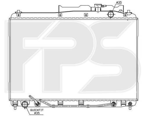 Радіатор Охолодження Hyundai ix55 2007-2012, 253103J000