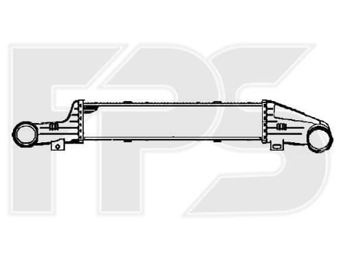 Радіатор Наддуву Mercedes-Benz E-Class 1999-2002, 2105001400, 2105001900, 2105002000, A2105001400, A2105001900, A2105002000