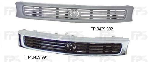 Решітка Пластикова Передня Права Mazda 626 1992-1997, GA8A50710BHS, GA8B50710CHS