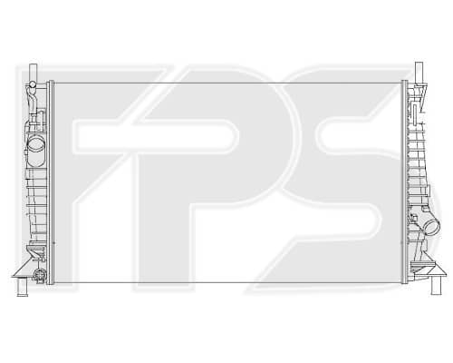 Радіатор охолодження FORD C-MAX 2007-2009