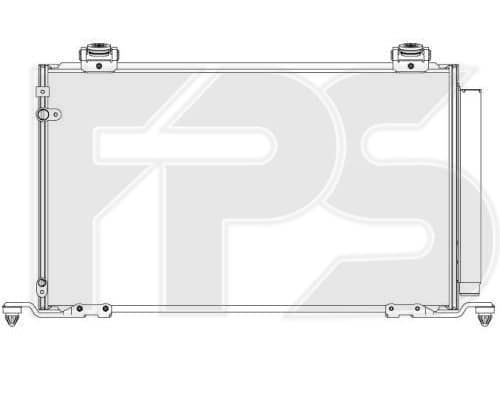 Радіатор кондиціонера Toyota Avensis 2003-2006, 8845005120, 8845005121