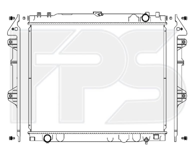Радіатор Охолодження Toyota Fortuner 2004-2015, 164000C180, 164000C200, 164000C220, 164100C130