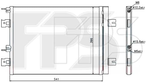 Радіатор кондиціонера Dacia Duster 2010-2018, 8200741257, 8660003439, 921007794R