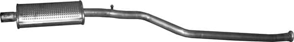 Глушник Посередені Citroen Berlingo 1997-2002, 1717L9, 1717N0, 1717P2, 1717P3, 1717P4, 1717T5