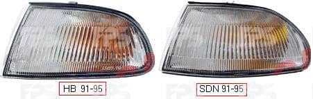 Повторювач Повороту Передній Лівий Honda Civic 1992-1995, 33350SR3013