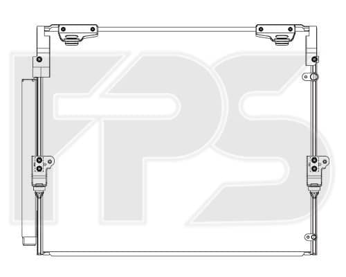 Радіатор кондиціонера Lexus LX 2008-2015, 8846060400