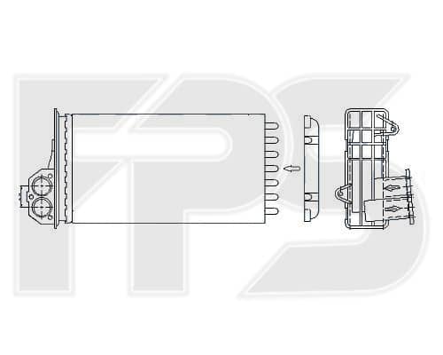 Радіатор Пічки Citroen Xantia 1998-2004, 6448G3