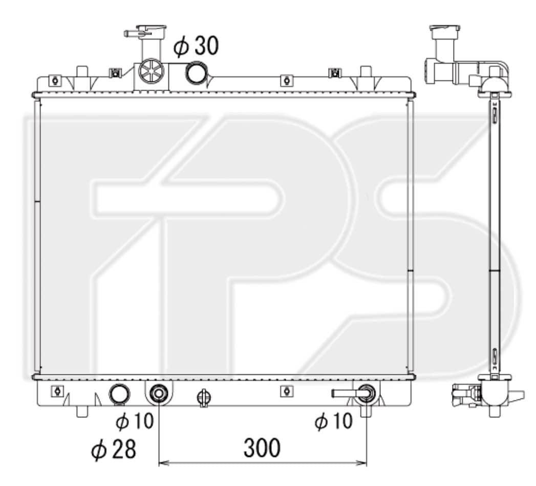 Радіатор Охолодження Suzuki Swift 2010-2016, 1770069L10, 1770069L11, 1770069L30, 1770069L31