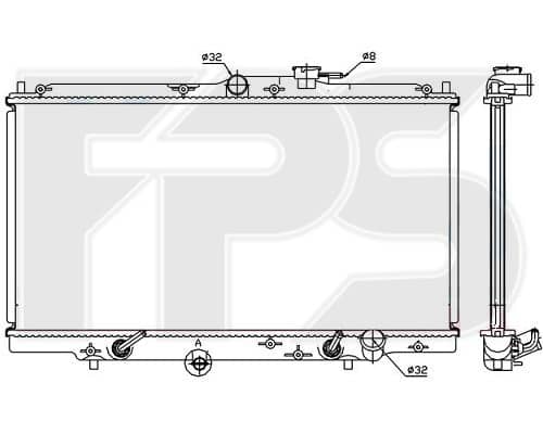 Радіатор Охолодження Honda Accord 1993-1995, 19010P0DJ510M, 19010P0FJ01, 19010P0FJ010M, 19010P0FJ03, 19010P0FJ04, 19010P0FJ510M, 19010P0FJ53, 19010P0HA51, 19010P5L003, 19010P5L013, 19010P5L023, 19010P5L901, 19010P5L903, 19010P5M003, 19010P5M013, 19010P5M901, 19010P5M903, 19010POA902, 19010POAA51, 19010POD901, 19010POD902, 19010PODJ51, 19010PODJ52, 19010POFJ01, 19010POFJ02, 19010POFJ04, 19010POFJ51, 19010POFJ53, 19010POFJ54, 19010P0FJ02