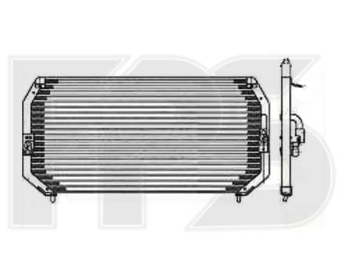 Радіатор кондиціонера Toyota Carina E 1992-1997, 8846005010, 8846005020, 8846020370, 8846020380
