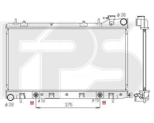 Радіатор Охолодження Subaru Forester 2003-2005, 45111SA020, 45111SA021, 45111SA030, 45111SA031, 45119SA040, 45119SA050, X4511SA031