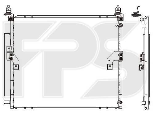 Радіатор кондиціонера Toyota FJ Cruiser 2006-2010, 8846035380