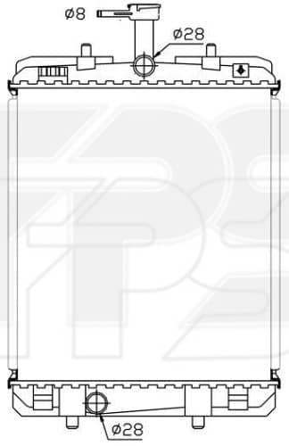 Радіатор охолодження CITROEN C1 2014-2021