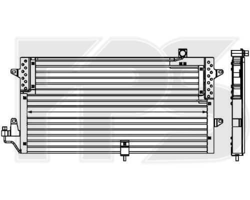 Радіатор кондиціонера Volkswagen Passat 1994-1996, 357820413C