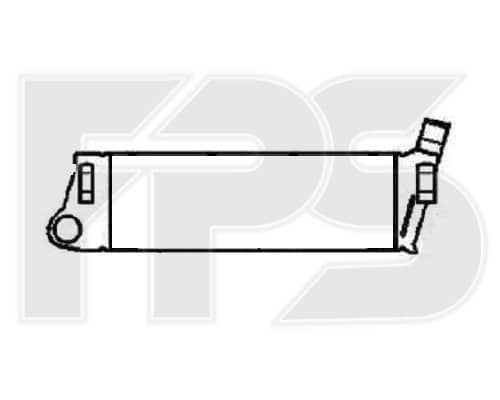 Радіатор Наддуву Renault Megane 2003-2006, 8200115540, 8200700172