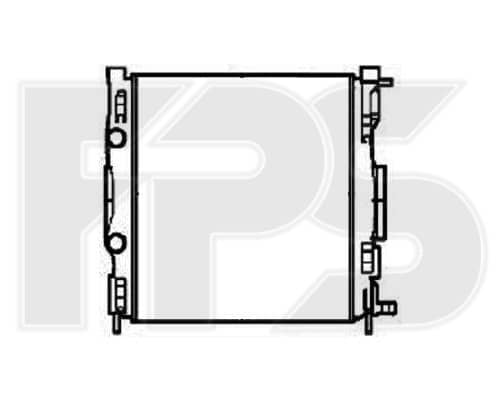Радіатор Охолодження Renault Megane 2003-2006, 7711135784, 8200115542