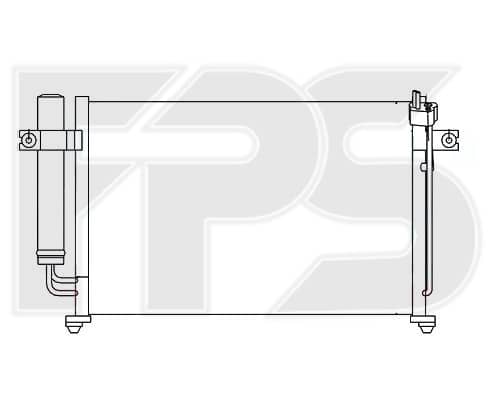 Радіатор кондиціонера Hyundai Getz 2002-2005, 976061C200