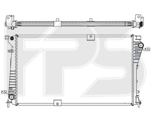 Радіатор Охолодження Opel Vivaro 2007-2014, 2140000Q0D, 4416965, 8200465488, 93857125