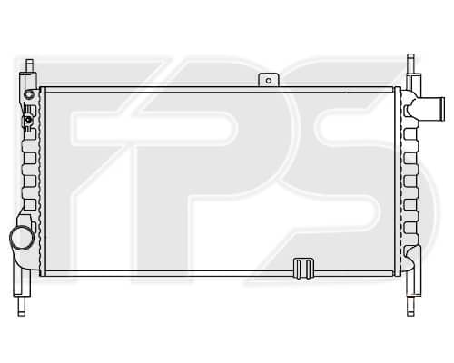 Радіатор Охолодження Opel Kadett 1985-1991, 1302026, 1302074, 90180560, 90299347, 90444154