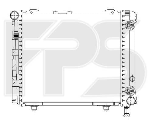 Радіатор Охолодження Mercedes-Benz 124 1984-1996, 1245005903, 1245006003, A1245005903, A1245006003