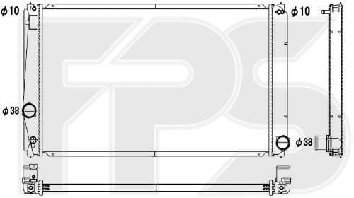 Радіатор Охолодження Toyota RAV4 2006-2010, 1640028570, G90100R020