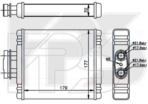 Радіатор Пічки Seat Toledo 2012-2019, 6R0.819.031