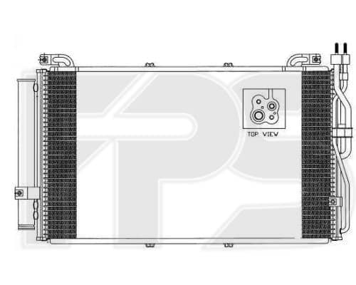 Радіатор кондиціонера Hyundai Matrix 2001-2005, 9760617800, 9760617801