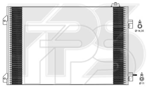 Радіатор кондиціонера Renault Symbol 2008-2013, 8200245598, 8200742595