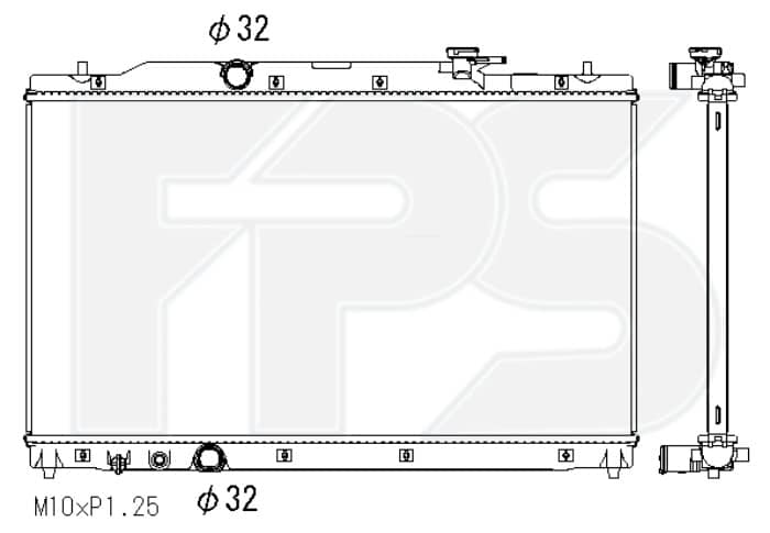 Радіатор Охолодження Honda ZR-V 2022+, 190106CJH01, 190106DAJ01