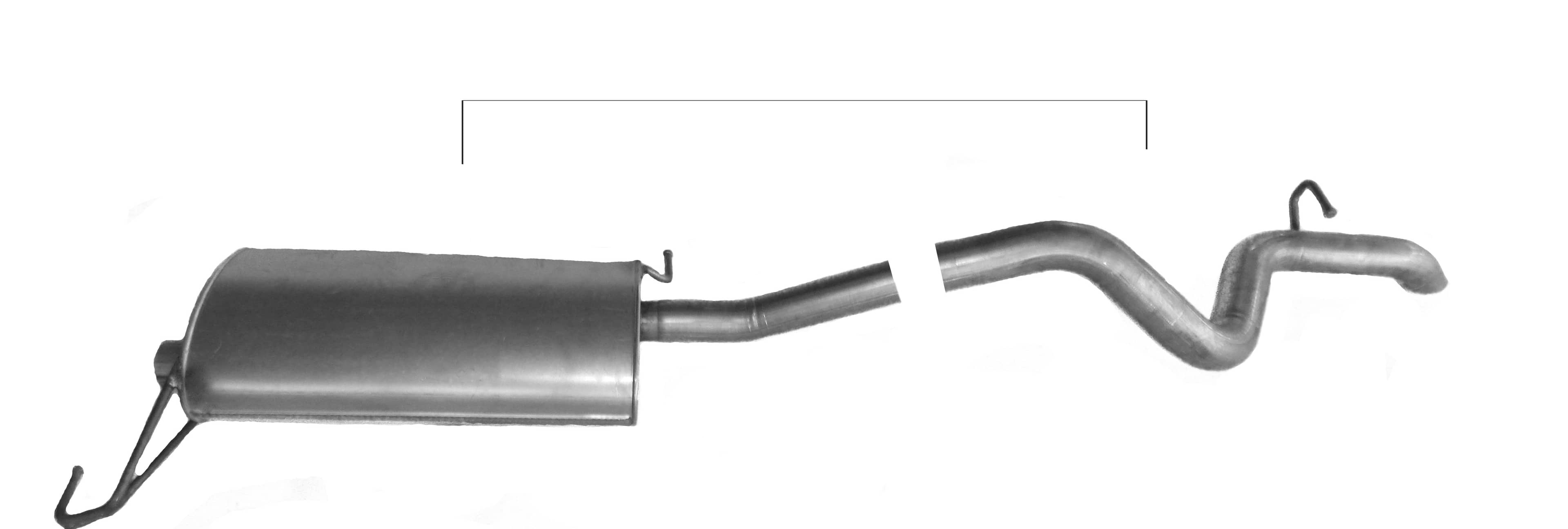 Глушник Задній Mercedes-Benz Ml-Class 1997-2005, 1634900601, 1634903301, 1634903401, 1634904701