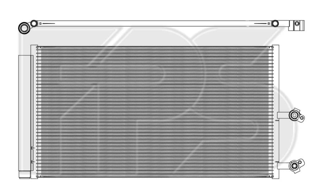 Радіатор кондиціонера Volvo XC90 2024+, 31338308, 31439826, 31686413, 32138989, 32252577, 32339857