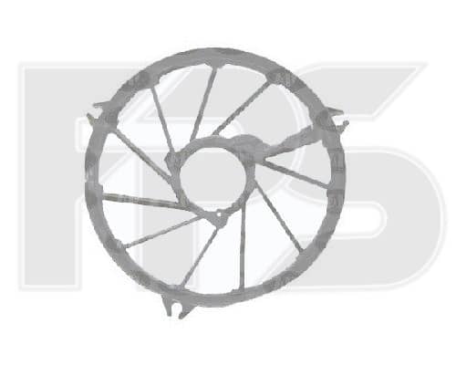 Кожух Вентилятора Peugeot 206 2009-2012