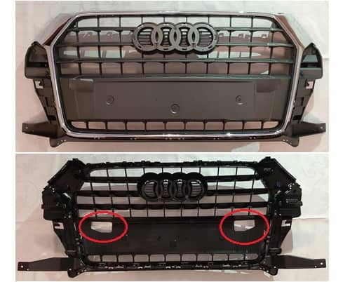 Решітка Радіатора Пластикова Передня Права Audi Q3 2011-2018