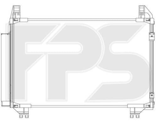 Радіатор кондиціонера Toyota Yaris 2006-2011, 8846052090, 8846052130, 8846052110