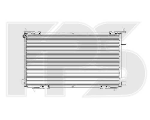 Радіатор кондиціонера Honda CRV 2002-2006, 80101SCAA01, 80110S9A003, 80110S9A013, 80110S9GF01, 80110SCVA01, 80110SCVA02, 80110SCVA91, 80110SPAW01