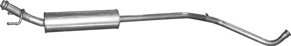 Глушник Посередені Citroen C4 2005-2010, 1717JK, 1717SC