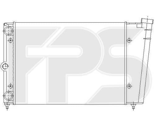 Радіатор Охолодження Volkswagen Passat 1981-1988, 171121251R, 171121253BC, 171121253BM, 171121253T