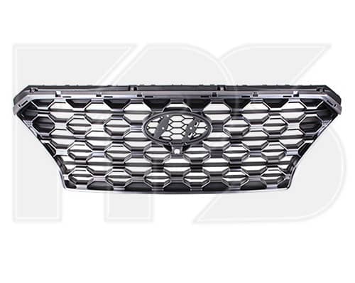 Решітка Пластикова Передня Права Hyundai Santa FE 2018-2020