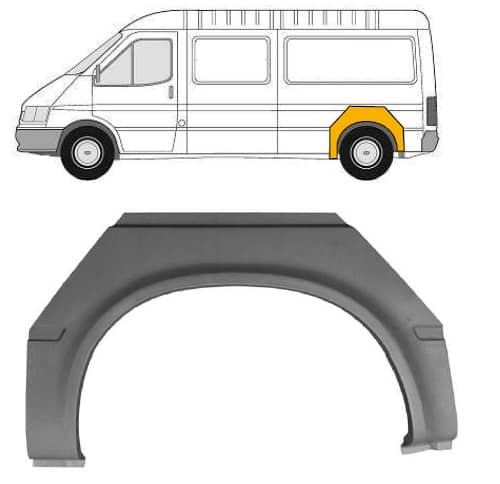 Ремчастина Металева Задня Ліва Ford Transit 1992-1995