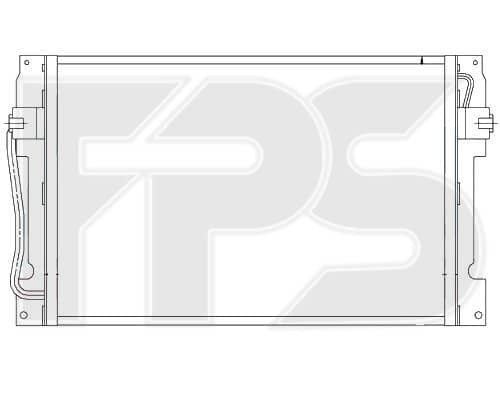 Радіатор кондиціонера Volvo 840/850 1992-1996, 30665225, 31390445, 6849575, 9171271
