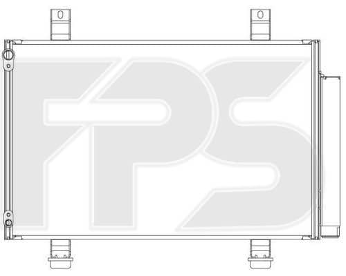 Радіатор кондиціонера Suzuki Swift 2005-2010, 9531062J00, 9531062J00000, 9531062J10, 9531062J10000, 9531063J00, 9531063J10