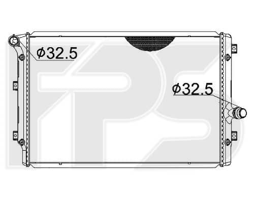 Радіатор охолодження AUDI A3 2003-2012